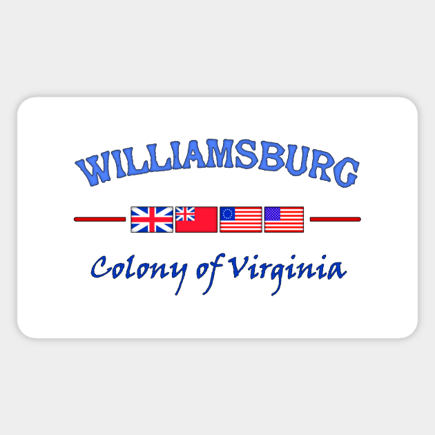 Williamsburg Virginia Sticker by SeattleDesignCompany